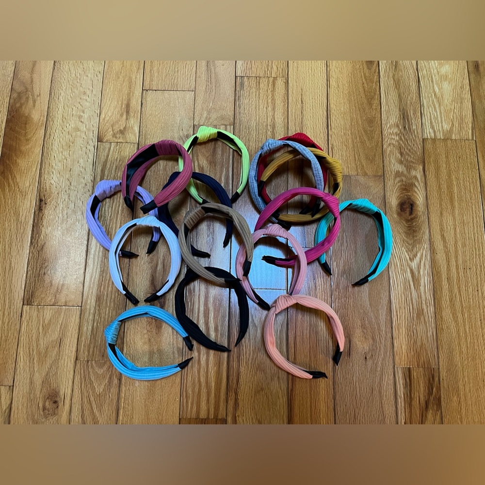 15 brand new vintage headbands in various colors